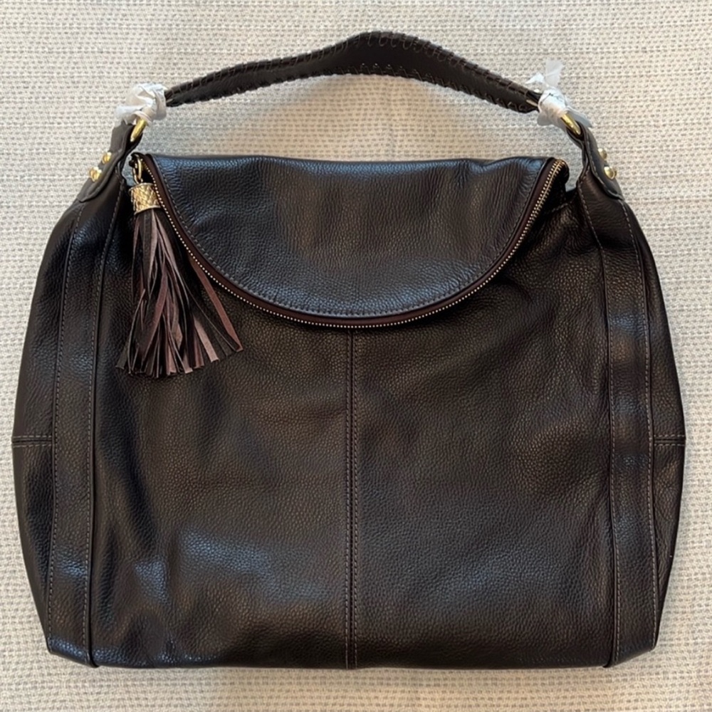 Onna Ehrlich Rachel Brown Pebble
Leather Hobo Shoulder Large Bag - Picture 3 of 5